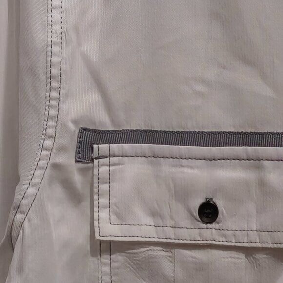 Rock & Republic  XL Women's Long Sleeve, Casual Buttoned Shirt - White and Black - Picture 11 of 15